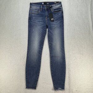 Kut from the Kloth Connie Ankle Skinny Womens 00 Denim Blue Jeans 25x26 NWT